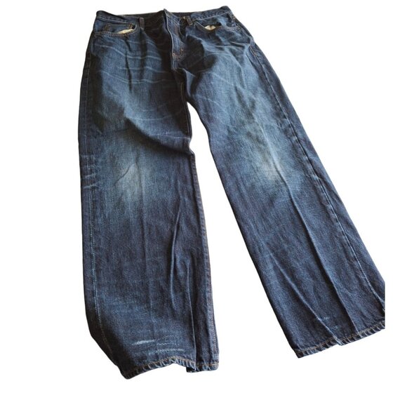 J.Crew Distressed Denim Jeans Mens 34W Blue - Picture 1 of 7